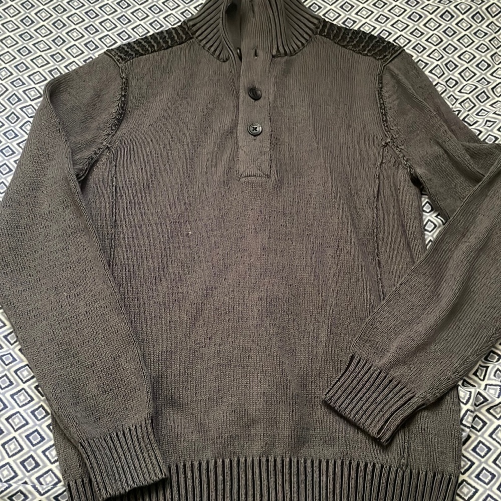Helix charcoal gray sweater